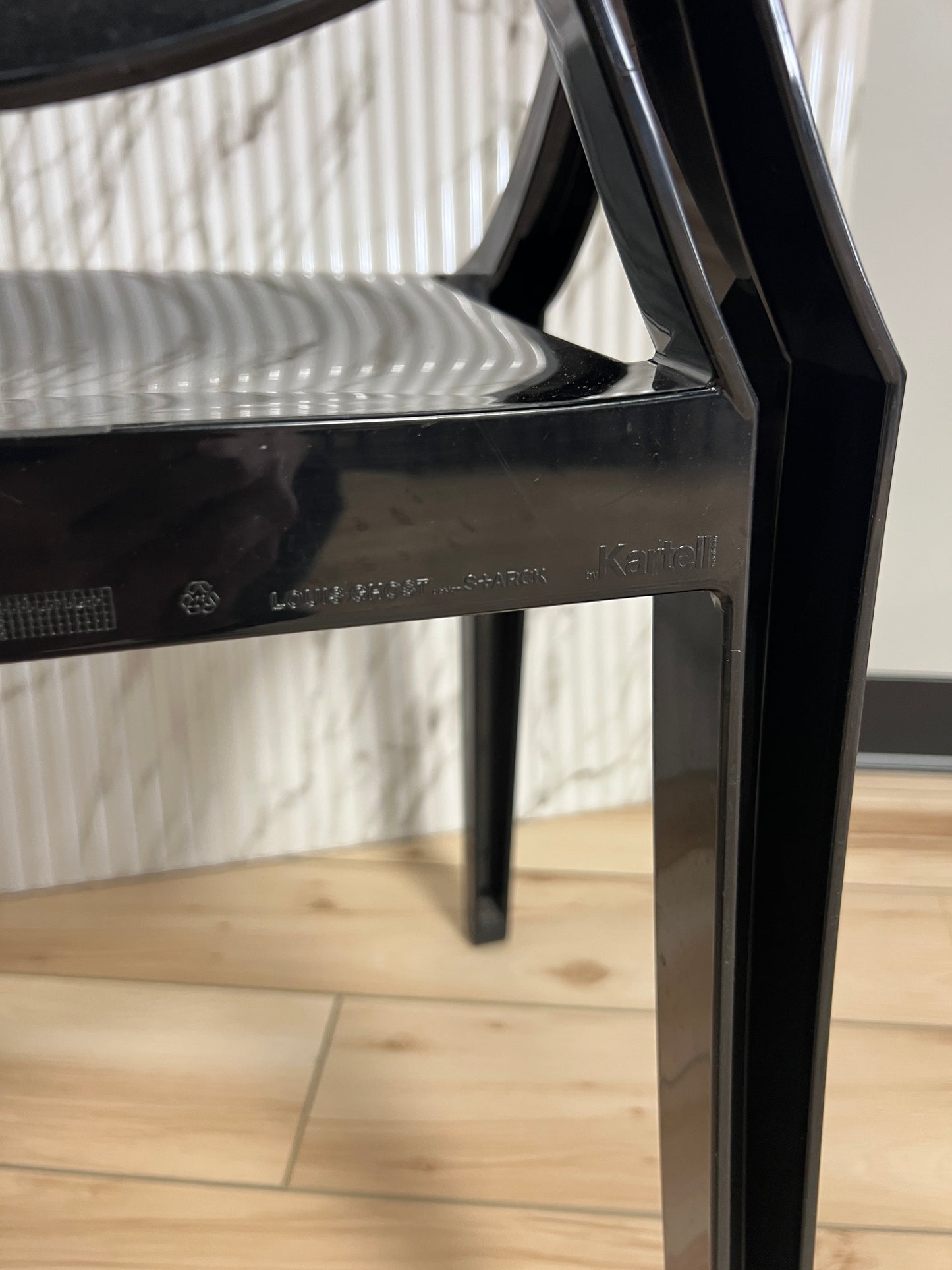 Kartell Louis Ghost Armchair-Black