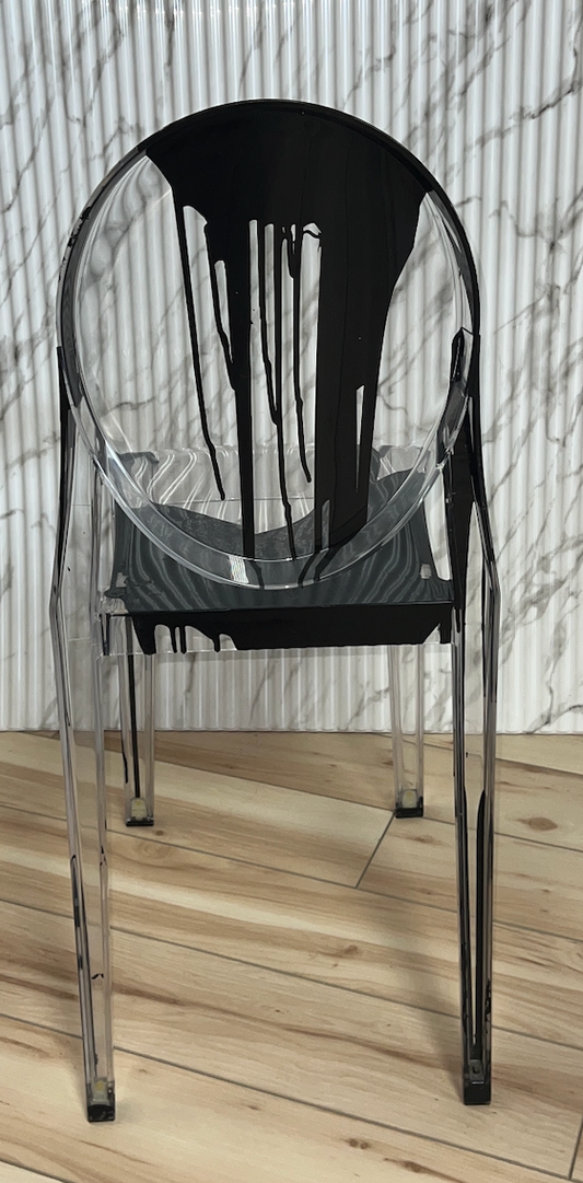 Kartell Victoria Ghost Chair- Clear, custom painted