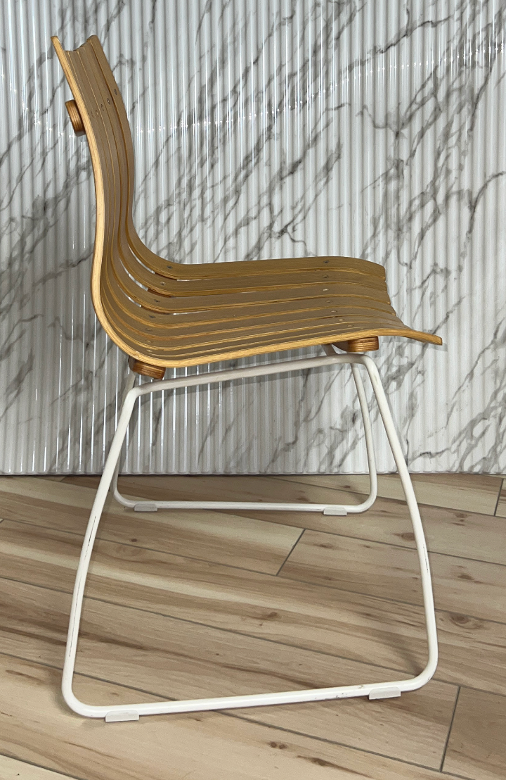 2 Eurostyle Curley Side Chair- Oak (Pair)
