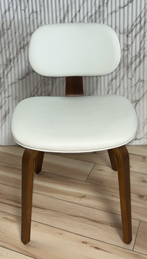 Gus Modern Thompson Chair-White/Walnut