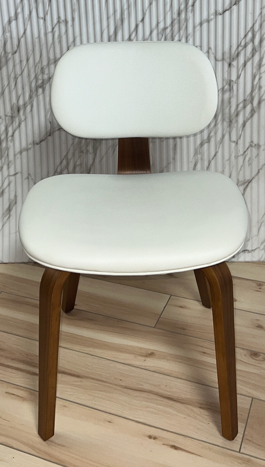 Gus Modern Thompson Chair-White/Walnut