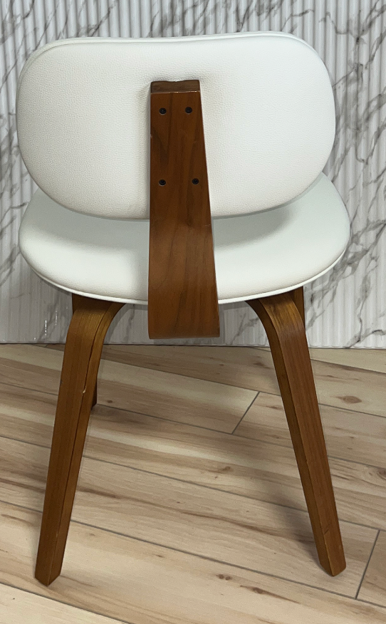 Gus Modern Thompson Chair-White/Walnut